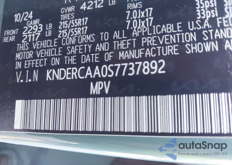 2025 Kia Seltos Ex z USA, uszkodzony, nr VIN KNDERCAA0S7737892